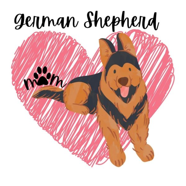 German Shepherd Mom SVG & PNG
