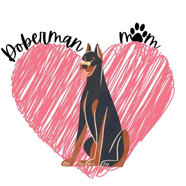 Doberman Mom SVG & PNG
