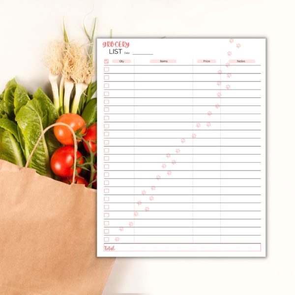 Dog Grocery List